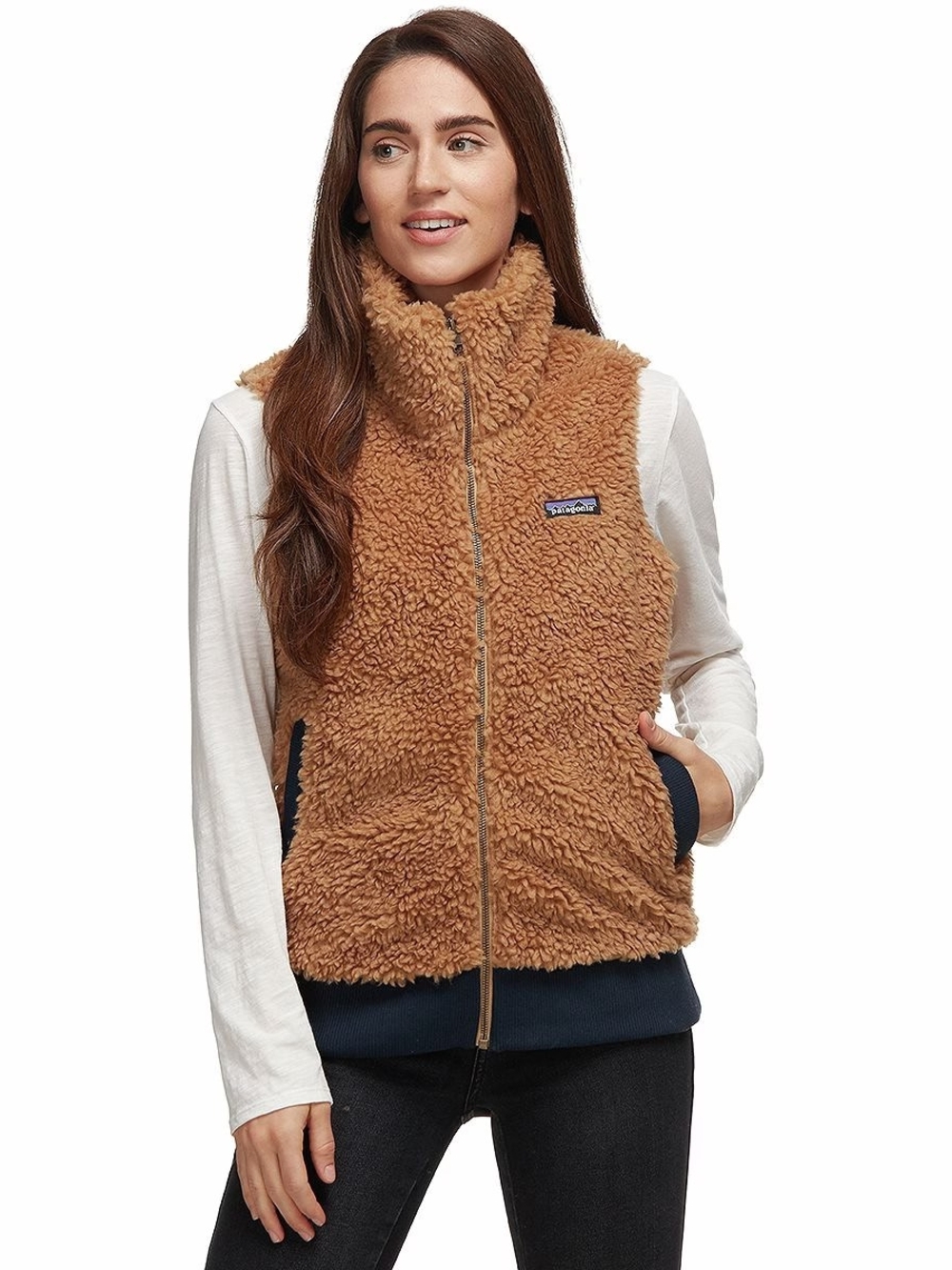 Patagonia Women’s W's Dusty Mesa Vest, Bearfoot Tan Size XL